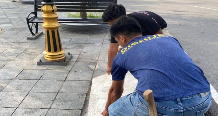 Hilang-Diduga-Dicuri,-Dishub-Pekanbaru-Tutup-Bak-Kontrol-dengan-Coran-Semen-(Dok.-Cakaplah)