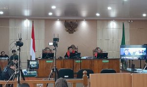 Sidang-dugaan-korupsi-yang-menyeret-Gubernur-Riau-nonaktif-Abdul-Wahid-di-PN-Pekanbaru.-(Dok.-Riau-Aktual)