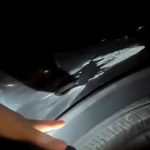Motor-Pengendara-yang-Melewati-Rumbai-Lecet-Akibat-Dilempari-Batu-(Dok.-Riau-Aktual)