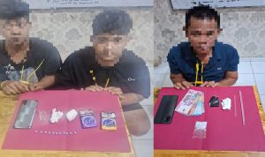 Polisi-menangkap-tiga-orang-dan-menyita-puluhan-pil-ekstasi-serta-paket-sabu.-(Dok.-Riau-Aktual)