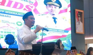 Wakil-Wali-Kota-Pekanbaru,-Markarius-Anwar-dalam-rapat-kordinasi-pencegahan-HIV-AIDS.-(Dok.-Riau-Aktual)